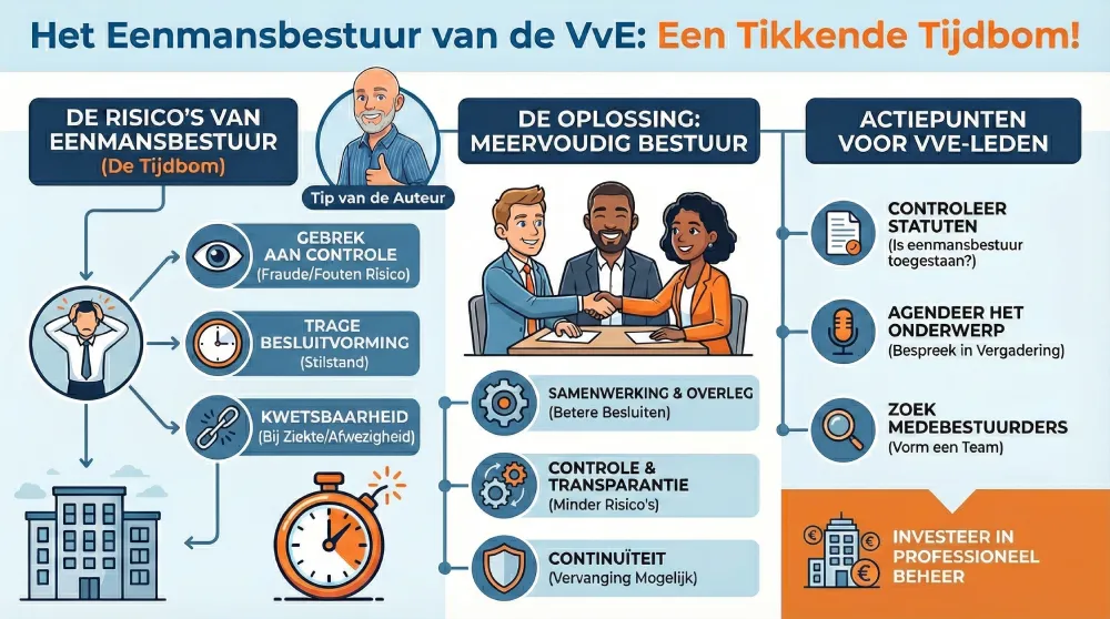 Eenmansbestuur infographic